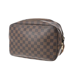 Louis Vuitton Canvas Damier Shoulder Reporter Brown Bag